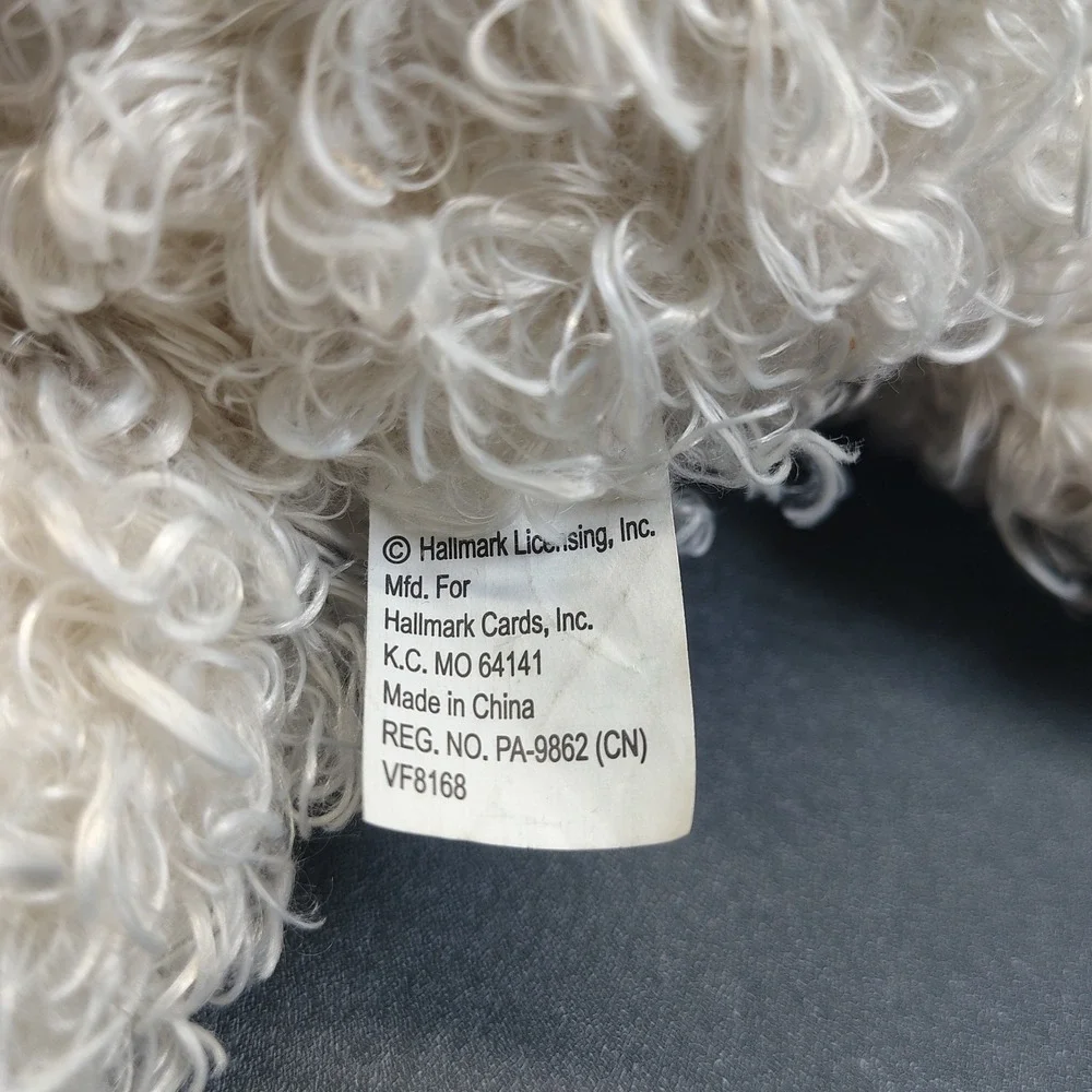 Hallmark Cute fluffy white sheep plush stuffed animal toy Rare